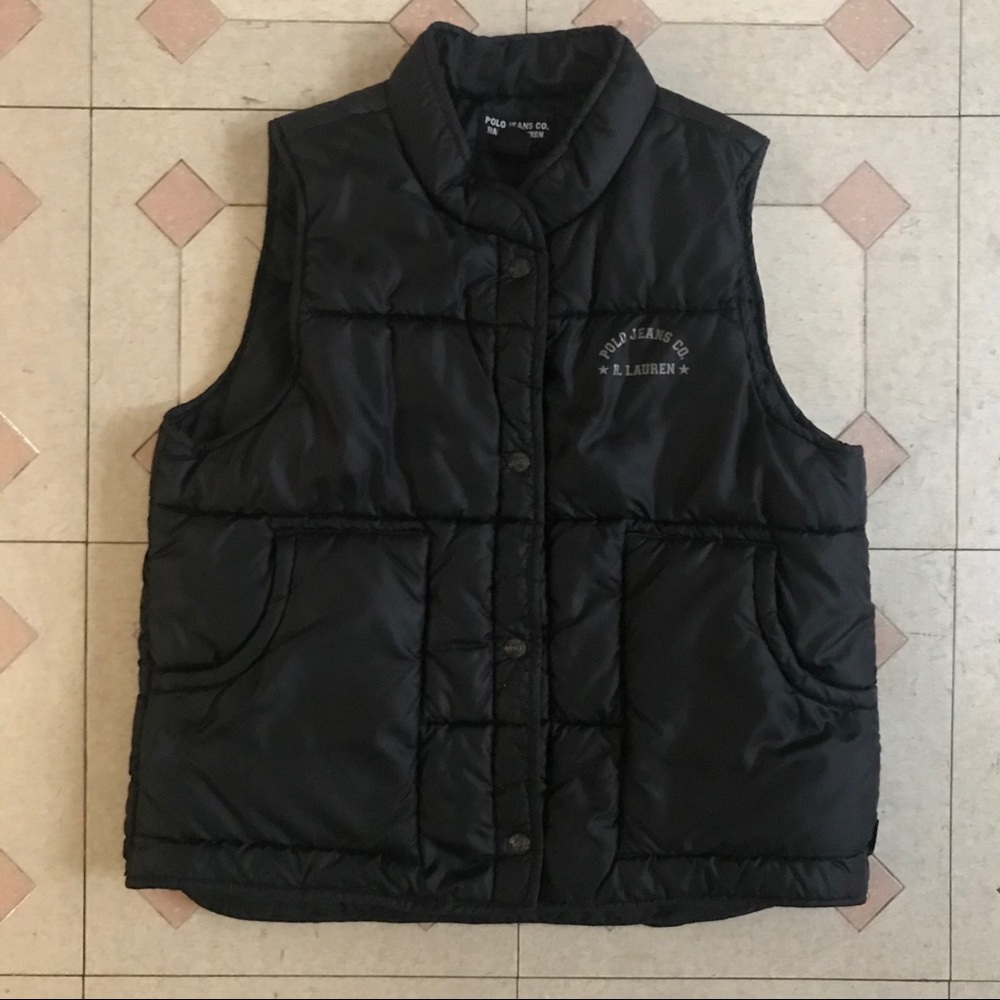 Polo Jeans Ralph Lauren Black Puffer Vest